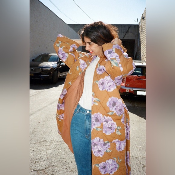 RACHEL ANTONOFF Louie Quilted Robe Coat - Picture 3 of 9